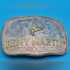 Remy Martin Embossed Western Belt Buckle